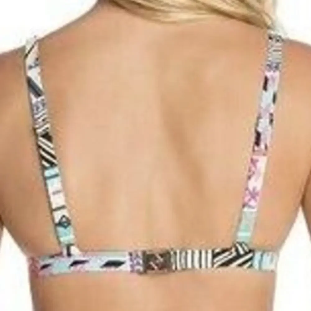 New Vera Bradley Reversible Desert Shapes Emma Bikini Top Size L - Picture 9 of 12